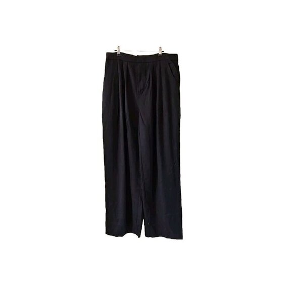 Terea By Andrea Pitter XXL Womens Pants Black Zip Office Career Dress Wide Leg - Picture 15 of 16